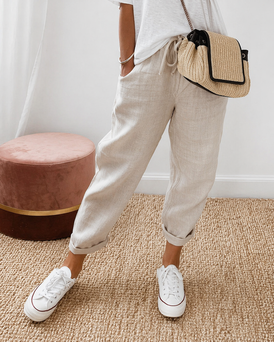 Margarita™ | Pantalón de lino casual